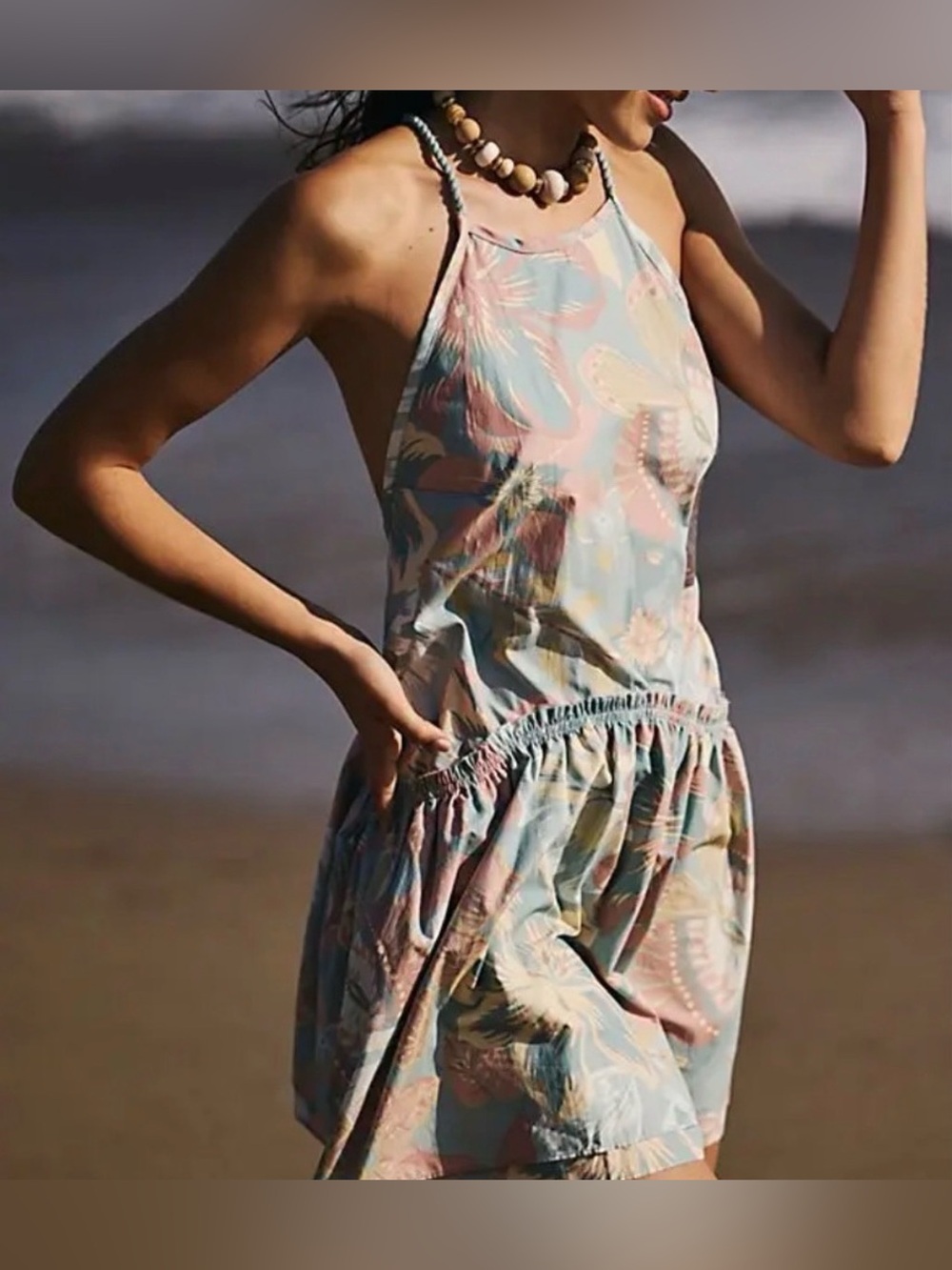 Free People Deserted Island Mini Dress NWOT - Picture 2 of 9